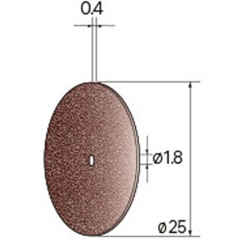切断砥石ディスク 高硬度金属用 (中心穴径1．8mm・3mm WA) - NSK(ナカニシ)