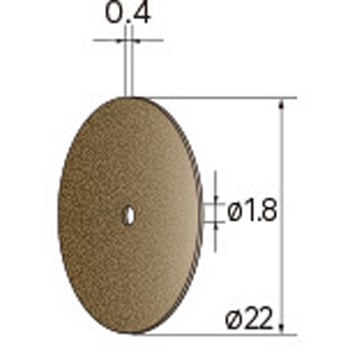 切断砥石ディスク (中心穴径1．8mm C) - NSK(ナカニシ)