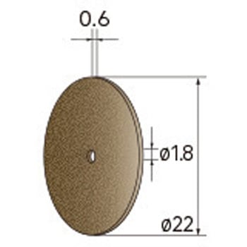 切断砥石ディスク (中心穴径1．8mm C) - NSK(ナカニシ)