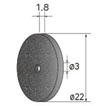 切断砥石ディスク (中心穴径1．8mm・3mm・6mm WA) NSK(ナカニシ)
