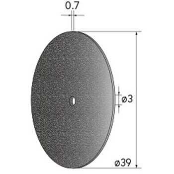 切断砥石ディスク (中心穴径1．8mm・3mm・6mm WA) NSK(ナカニシ)