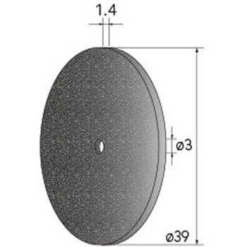 切断砥石ディスク (中心穴径1．8mm・3mm・6mm WA) NSK(ナカニシ)
