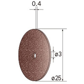 切断砥石ディスク 高硬度金属用 (中心穴径1．8mm・3mm WA) NSK(ナカニシ)
