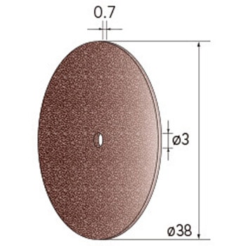 切断砥石ディスク 高硬度金属用 (中心穴径1．8mm・3mm WA) NSK(ナカニシ)