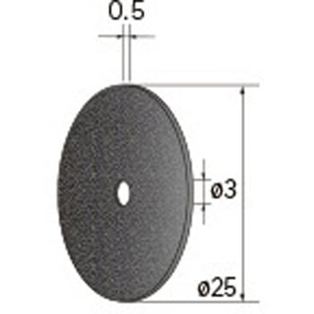 切断砥石ディスク (中心穴径1．8mm・3mm・6mm WA) NSK(ナカニシ)