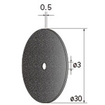 切断砥石ディスク (中心穴径1．8mm・3mm・6mm WA) NSK(ナカニシ)