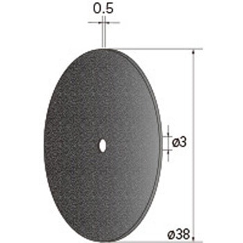切断砥石ディスク (中心穴径1．8mm・3mm・6mm WA) NSK(ナカニシ)