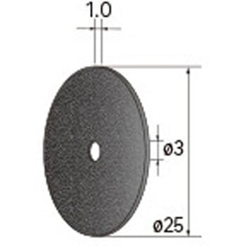 切断砥石ディスク (中心穴径1．8mm・3mm・6mm WA) NSK(ナカニシ)