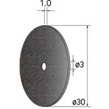 切断砥石ディスク (中心穴径1．8mm・3mm・6mm WA) NSK(ナカニシ)