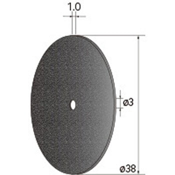 切断砥石ディスク (中心穴径1．8mm・3mm・6mm WA) NSK(ナカニシ)