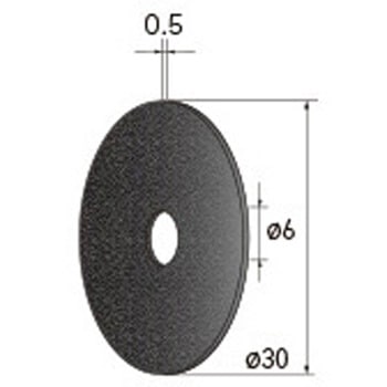 切断砥石ディスク (中心穴径1．8mm・3mm・6mm WA) NSK(ナカニシ)