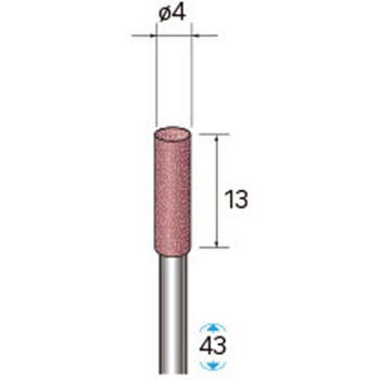 ゴム砥石 ハイパワーポリッシャー (軸径3mm 円筒型) - NSK(ナカニシ)
