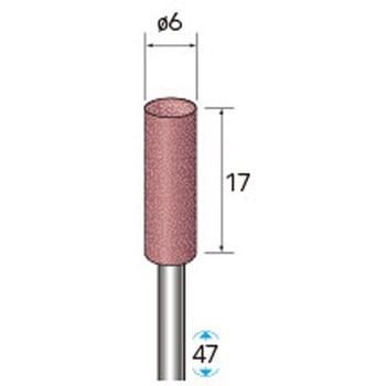 ゴム砥石 ハイパワーポリッシャー (軸径3mm 円筒型) - NSK(ナカニシ)