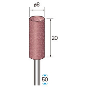 ゴム砥石 ハイパワーポリッシャー (軸径3mm 円筒型) - NSK(ナカニシ)