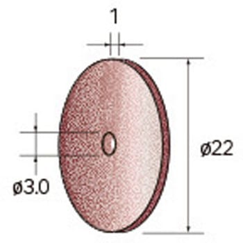 ハイパワーホイールゴム砥石 (中心穴径3mm) NSK(ナカニシ)