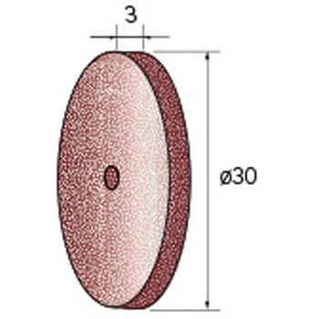 ハイパワーホイールゴム砥石 (中心穴径3mm) NSK(ナカニシ)