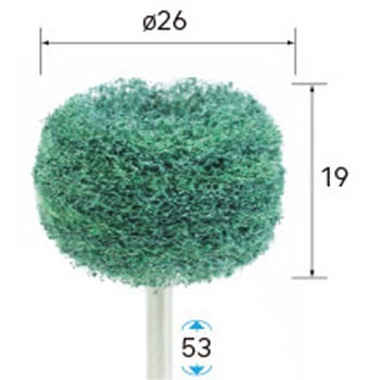 ファイバーサンダー 積層タイプ フランジ3段固定式(軸径3mm) NSK(ナカニシ)