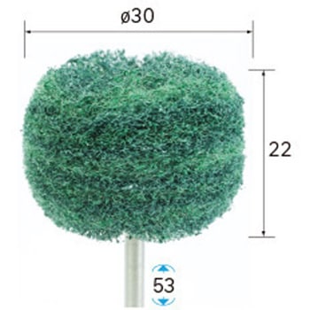 ファイバーサンダー 積層タイプ フランジ3段固定式(軸径3mm) NSK(ナカニシ)