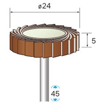 アラウンドフラップサンダー (軸径3mm・6mm) NSK(ナカニシ)