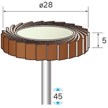 アラウンドフラップサンダー (軸径3mm・6mm) NSK(ナカニシ)