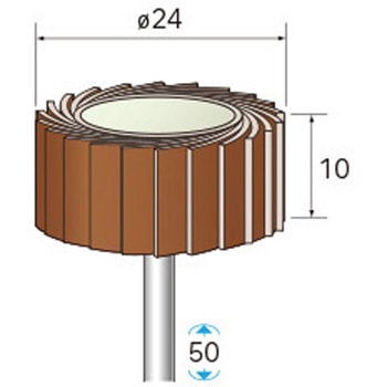 アラウンドフラップサンダー (軸径3mm・6mm) NSK(ナカニシ)