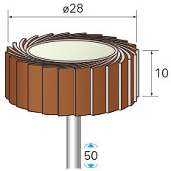 アラウンドフラップサンダー (軸径3mm・6mm) NSK(ナカニシ)