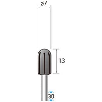キャップサンダー専用ホルダー (軸径3mm・6mm 円筒先丸型) - NSK(ナカニシ)