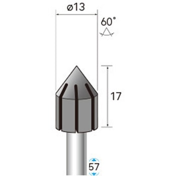 キャップサンダー専用ホルダー (軸径3mm・6mm 円筒先三角型) NSK(ナカニシ)