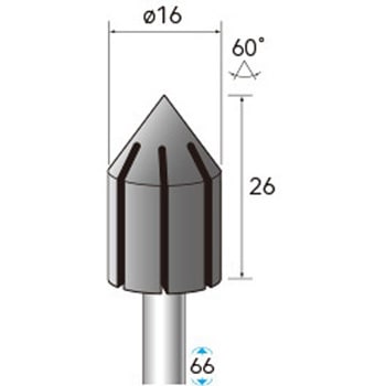 キャップサンダー専用ホルダー (軸径3mm・6mm 円筒先三角型) - NSK(ナカニシ)