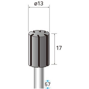 キャップサンダー専用ホルダー (軸径3mm・6mm 円筒型) NSK(ナカニシ)