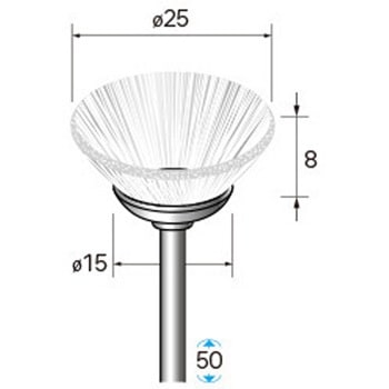 ナイロンブラシ (軸径3mm) NSK(ナカニシ)