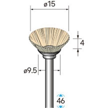 耐熱 ナイロンブラシ (軸径3mm) NSK(ナカニシ)