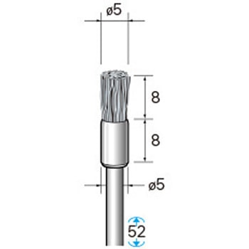 砥粒入りナイロンブラシ (軸径3mm) NSK(ナカニシ)