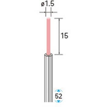 セラミックファイバーブラシ エンド型(軸径3mm) - NSK(ナカニシ)