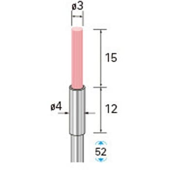 セラミックファイバーブラシ エンド型(軸径3mm) - NSK(ナカニシ)