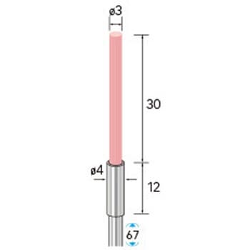 セラミックファイバーブラシ エンド型(軸径3mm) - NSK(ナカニシ)