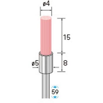 セラミックファイバーブラシ エンド型(軸径3mm) - NSK(ナカニシ)