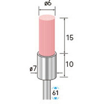 セラミックファイバーブラシ エンド型(軸径3mm) NSK(ナカニシ)