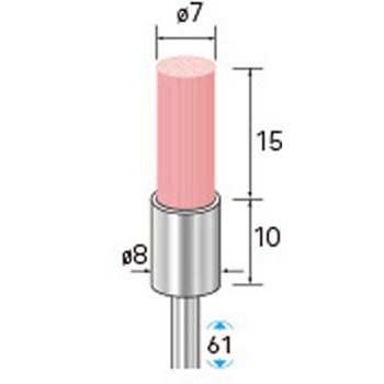 セラミックファイバーブラシ エンド型(軸径3mm) NSK(ナカニシ)