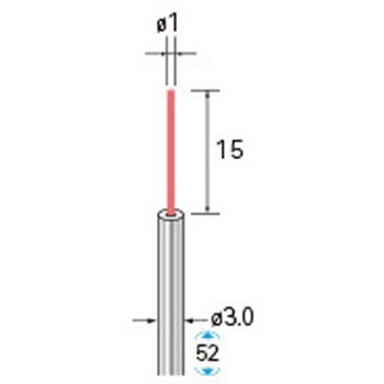 セラミックファイバーブラシ エンド型(軸径3mm) NSK(ナカニシ)