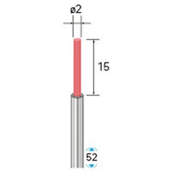 セラミックファイバーブラシ エンド型(軸径3mm) NSK(ナカニシ)