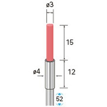 セラミックファイバーブラシ エンド型(軸径3mm) NSK(ナカニシ)