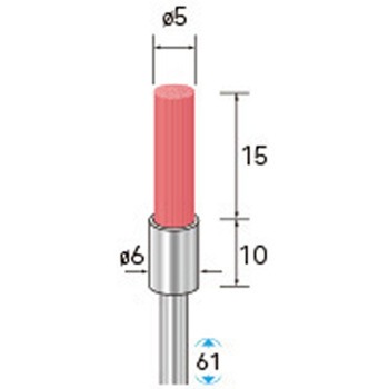 セラミックファイバーブラシ エンド型(軸径3mm) NSK(ナカニシ)