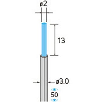 セラミックファイバーブラシ エンド型(軸径3mm) NSK(ナカニシ)