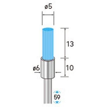 セラミックファイバーブラシ エンド型(軸径3mm) NSK(ナカニシ)