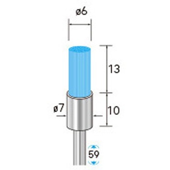 セラミックファイバーブラシ エンド型(軸径3mm) NSK(ナカニシ)