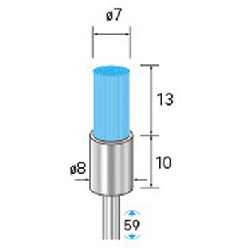 セラミックファイバーブラシ エンド型(軸径3mm) NSK(ナカニシ)
