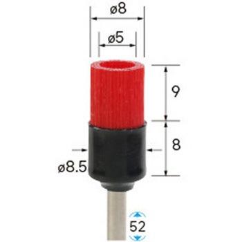 セラミックファイバーブラシ カップ型 (軸径3mm) NSK(ナカニシ)