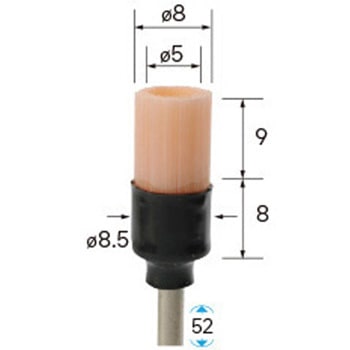 セラミックファイバーブラシ カップ型 (軸径3mm) NSK(ナカニシ)