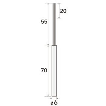 ダイヤモンドワイヤーバリ取りツール (軸径6mm) - NSK(ナカニシ)